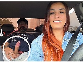 App Driver Catches Passenger Masturbating From Behind!