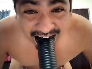 Mexican woman with a wide mouth is humiliated