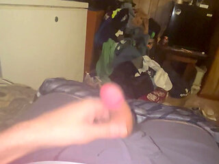 Straight curious country guy cumshot