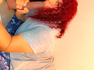 Sucking My Big Black Dildo Slow and Sloppy