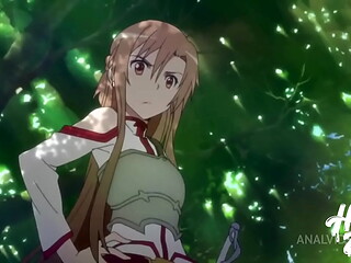 SAO - Asuna Yuuki Double Penetration Hentai
