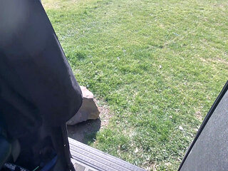 Another day exposing myself totally naked in public and masturbating while people are nearby