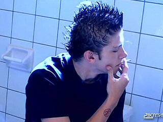 BoysSmoking: Ian Madrox Enjoys His Solo Time Stroking And Smoking