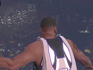 Dad gets busy with a street hooker in this GTA-themed scene