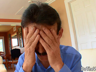 Lustful Wife Jaime Applegate Fucks in Front of Her Poor Old Cuck