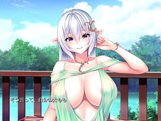 Animated big-titted role player in hentai action