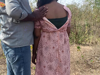 Hot milky breast in outdoor jungle