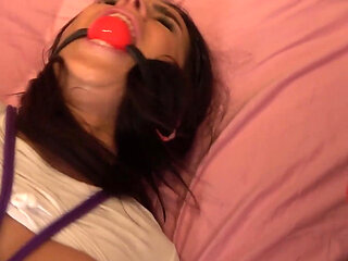 Latina, Scarlett & Mila Bound for Discipline - College Girls Tied Tight and Ballgagged, Culminating in a Trio Hogtied and Drooli