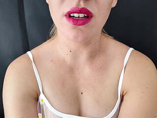 Red Lips Blowjob JOI Cum Countdown From 60