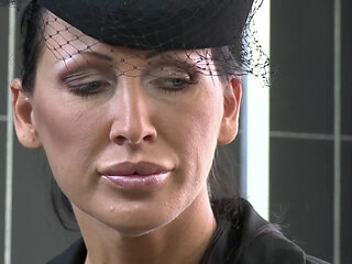 MILF with Big Fake Boobs Gets Cum in Mouth and Glass of Soda After Being Good Fuck Wife