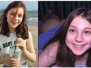 Hooking Up At The Beach - Cutie Makes Him Cum Three Times !