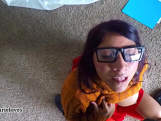 Cumshot Compilation Facial, in Mouth, Glasses, & Lactating