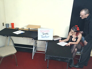 Student Girl Tempts Teacher