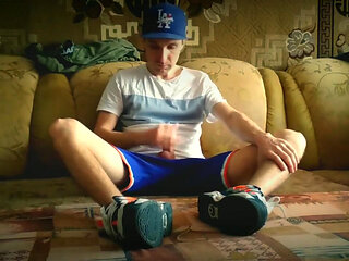 Masturbation Dressed in Skater Sneakers Osiris D3