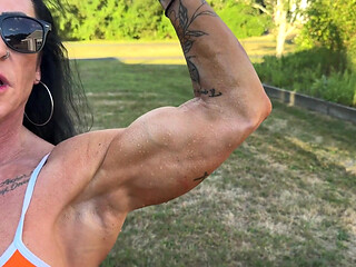 Muscle MILFs Cum Command JOI