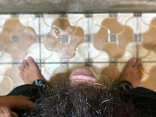 Couldn't Hold It! Quick Jerk Off in the Bathroom to Release It All!