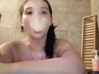 Smoking in bathtub