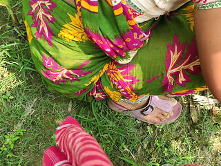 Outdoor my Hot Young Bhabhi and me