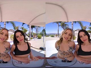 Kylie Rocket And Anna Claire Clouds Teen Girlfriends Grill Boys Before Outdoor Hardcore Threesome Pound