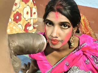 Happy holi saliji ! Sali ko rang lagake jija ne land chuswaya fir chudi ki