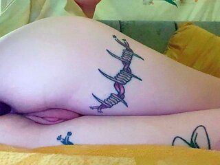 Horny amateur couple close up anal on webcam