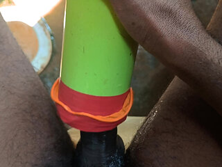 Real Indian Solo Masturbation with Homemade Toy - 4 Min Full Desi Action