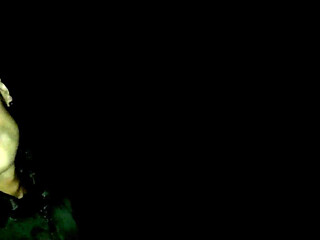 Night Outdoor Walking with Face Covered by Cum and Cum Tasting (full Vid)