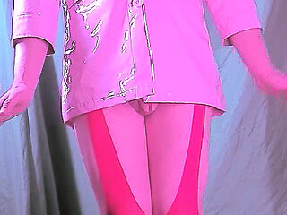 Standing in my little pink vinyl jacket