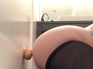 Riding dildo with my ass