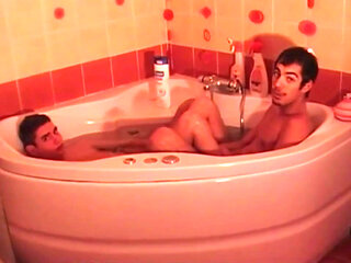 Sexy twinsk fucking in the morning in the bathroom