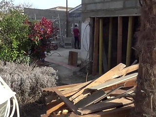 Yougn straight worker fucked outdoor.