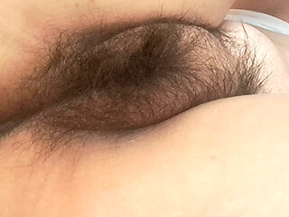 ,playing with hairy pussy