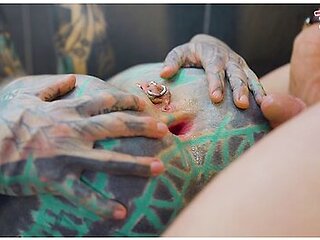 Sexy Tattoo Artist Gets Her Ass Stretched By A Client Anal, Nasty Atm, And A Thick Facial B