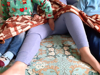 My girlfriend's sister jerked me off while the three of us were watching a TV series