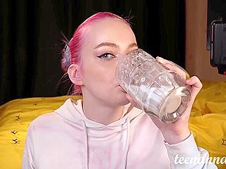 Teenanna - Drank A Pint Of Cum And Got Another In The T