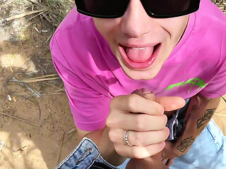 Hot gay sex outdoors