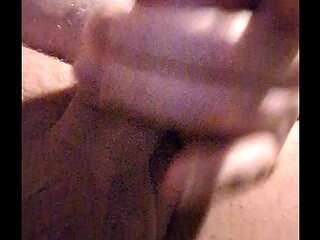 jerking my pierced cock