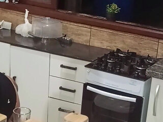 Anal Sex with Hotwife Unfaithful Wife in the Bar Pantry