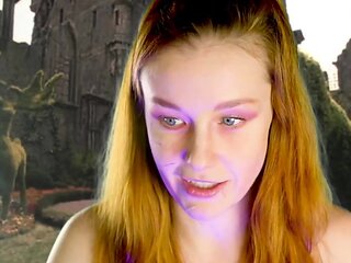 Petite amateur redheaded teen pisses and sucks cock