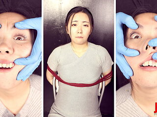 Honoka Sakamoto Trapped: Tongue Clamps, Stretched Face, and No Way Out