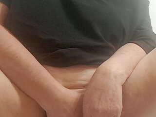 touching vagina with orgasmic squirt and urine