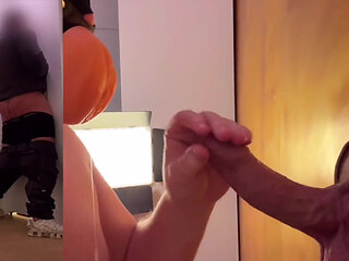 Gold Gloryhole Horny Straight Guy Fucks My Mouth-pussy