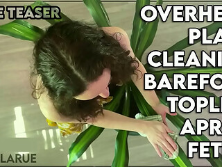 &ldquo_Overhead Plant Cleaning Barefoot Topless Apron Fetish&rdquo_