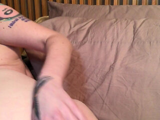 Masturbating with Two Big Dildos