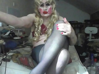Sleazy smoking milf slag Sarah longs for your cock, as she displays herself  herself like the streetwalking whore she is