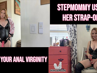 Stepmommy Uses Her Strap-on Takes Your Anal Virginity - Jane Cane, Shiny Cock Films