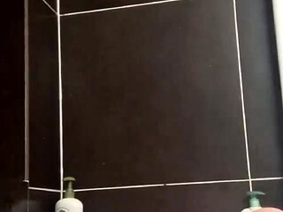 Relaxing in the bathroom after a hard day