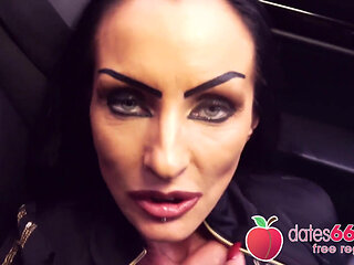 Risky Public Sex: Hot Brunette Milf