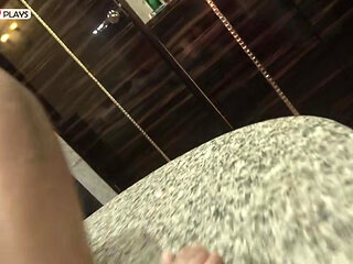 Thick Ass Office Clerk Takes Dildo Deepthroat and Standing Doggy Hard