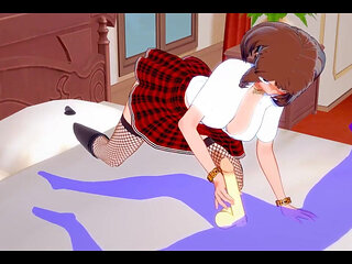 My Hero Academia Hentai - Uraraka Handjob and Fucked - Japanese Asian Manga Anime Film Game Porn